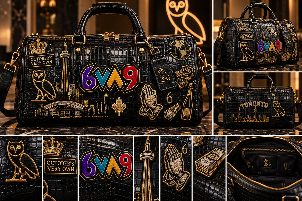 6٧٨9 X OVO COLLAB. DUFFLE (DROPPING SOON - LIMITED RELEASE)