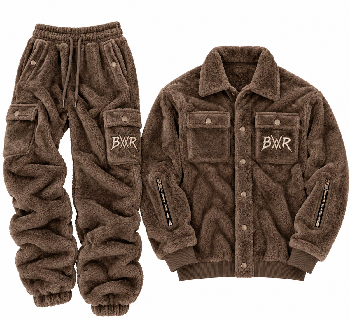 BWR. BOMBER JACKET 2 PC. BROWN