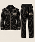BWR. SILK PAJAMA. BLACK